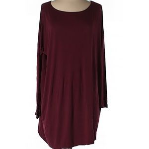 Maroon tunic dress